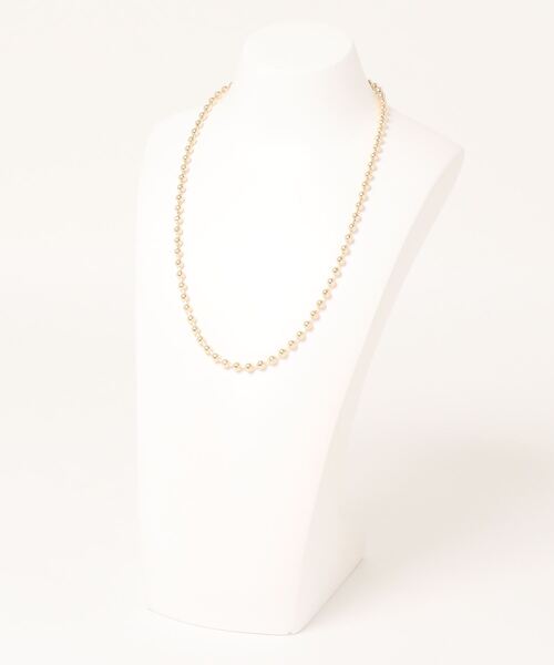 prose verse（プロズヴェール）の「ボールチェーンネックレス（ネックレス・レディース・ゴールド/シルバー・ﾌﾘ-）」の3枚目の写真