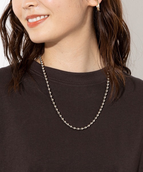 prose verse（プロズヴェール）の「ボールチェーンネックレス（ネックレス・レディース・ゴールド/シルバー・ﾌﾘ-）」の10枚目の写真