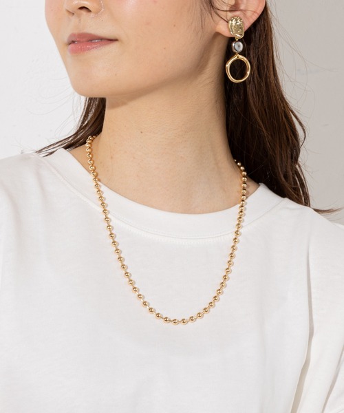 prose verse（プロズヴェール）の「ボールチェーンネックレス（ネックレス・レディース・ゴールド/シルバー・ﾌﾘ-）」の12枚目の写真
