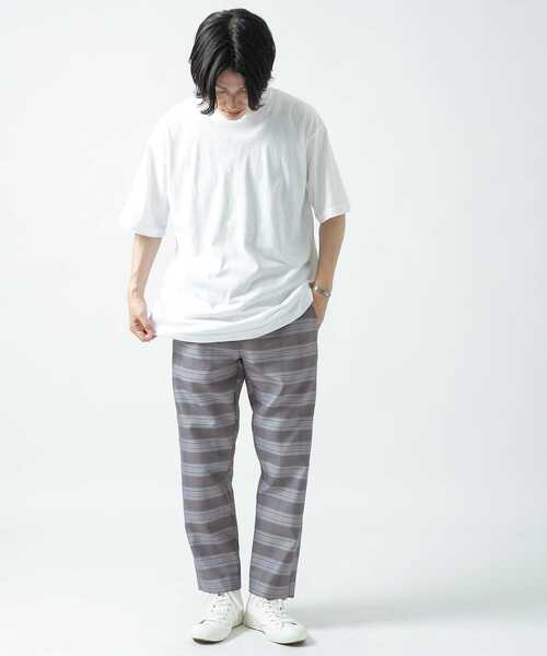 ITEMS URBANRESEARCH(アイテムズ アーバンリサーチ)の「先染めチェック イージースラックス(その他パンツ・メンズ・グレー/ブラウン/ベージュ・MEDIUM/LARGE)」の7枚目の写真