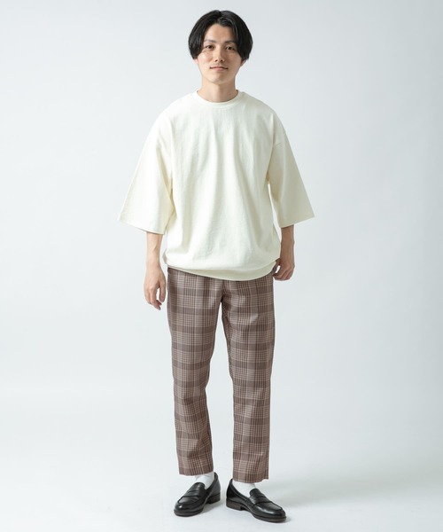 ITEMS URBANRESEARCH(アイテムズ アーバンリサーチ)の「先染めチェック イージースラックス(その他パンツ・メンズ・グレー/ブラウン/ベージュ・MEDIUM/LARGE)」の9枚目の写真