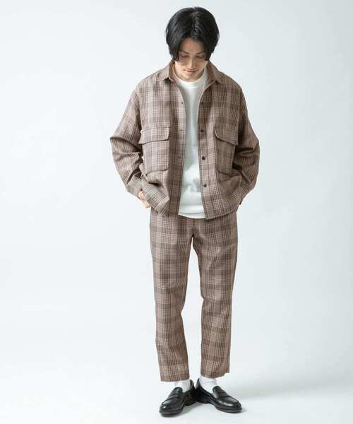 ITEMS URBANRESEARCH(アイテムズ アーバンリサーチ)の「先染めチェック イージースラックス(その他パンツ・メンズ・グレー/ブラウン/ベージュ・MEDIUM/LARGE)」の10枚目の写真