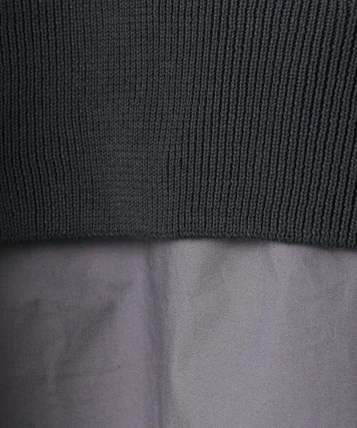 EN ROUTE（アンルート）の「＜EN ROUTE（アンルート）＞ シャツ レイヤード テンジク クルーネック（ニット/セーター・メンズ・ネイビー/ダークグレー・1/2/3）」の14枚目の写真