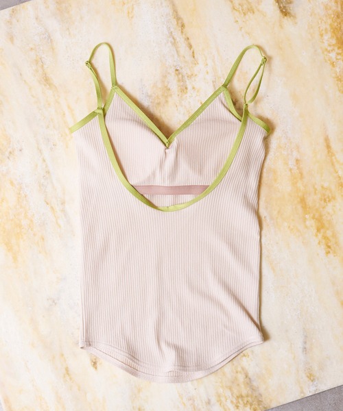 MAISON SPECIAL(メゾンスペシャル)の「カップインバックオープンリブキャミソール【MAISON SPECIAL/メゾンスペシャル】(キャミソール・レディース・チャコールグレー/ブラック/オレンジ/アイボリー/グリーン・FREE)」の7枚目の写真
