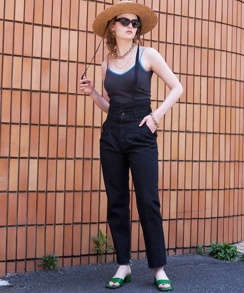 MAISON SPECIAL(メゾンスペシャル)の「カップインバックオープンリブキャミソール【MAISON SPECIAL/メゾンスペシャル】(キャミソール・レディース・チャコールグレー/ブラック/オレンジ/アイボリー/グリーン・FREE)」の8枚目の写真