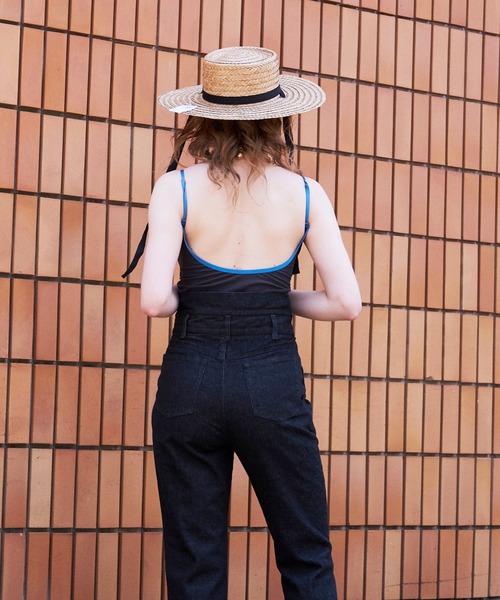 MAISON SPECIAL(メゾンスペシャル)の「カップインバックオープンリブキャミソール【MAISON SPECIAL/メゾンスペシャル】(キャミソール・レディース・チャコールグレー/ブラック/オレンジ/アイボリー/グリーン・FREE)」の9枚目の写真