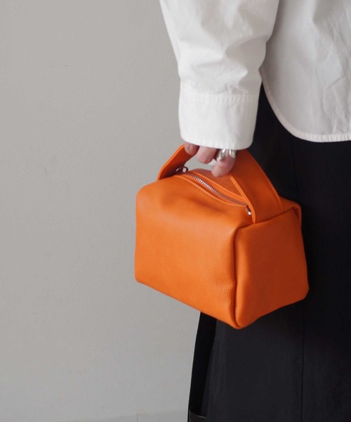 ammy.（エイミードット）の「【 ammy. / エイミードット 】ワンハンドル ミニ スクエア ポーチ バッグ / ショルダーバッグ（ショルダーバッグ・レディース・オレンジ/ブラック/ホワイト/グリーン/シャンパン/ピンク/イエロー・FREE）」の19枚目の写真