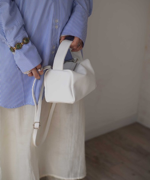 ammy.（エイミードット）の「【 ammy. / エイミードット 】ワンハンドル ミニ スクエア ポーチ バッグ / ショルダーバッグ（ショルダーバッグ・レディース・オレンジ/ブラック/ホワイト/グリーン/シャンパン/ピンク/イエロー・FREE）」の20枚目の写真