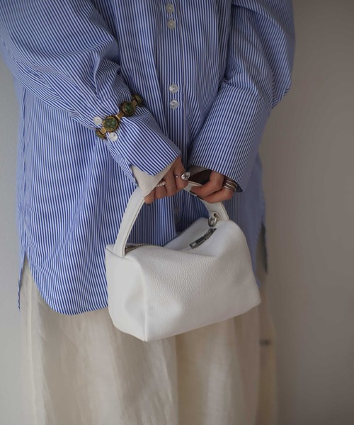 ammy.（エイミードット）の「【 ammy. / エイミードット 】ワンハンドル ミニ スクエア ポーチ バッグ / ショルダーバッグ（ショルダーバッグ・レディース・オレンジ/ブラック/ホワイト/グリーン/シャンパン/ピンク/イエロー・FREE）」の21枚目の写真