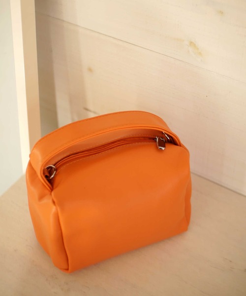 ammy.（エイミードット）の「【 ammy. / エイミードット 】ワンハンドル ミニ スクエア ポーチ バッグ / ショルダーバッグ（ショルダーバッグ・レディース・オレンジ/ブラック/ホワイト/グリーン/シャンパン/ピンク/イエロー・FREE）」の17枚目の写真