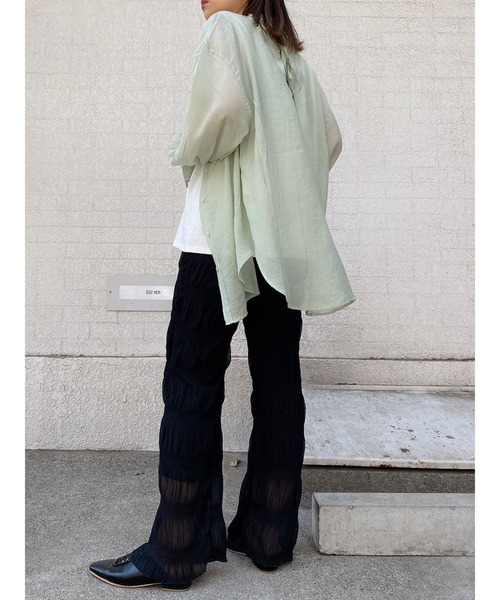 LiSeek（リシーク）の「【LiSeeK】マジョリカプリーツPT（その他パンツ・レディース・ブラック/ライトブラウン/パープル/ホワイト・FREE）」の12枚目の写真