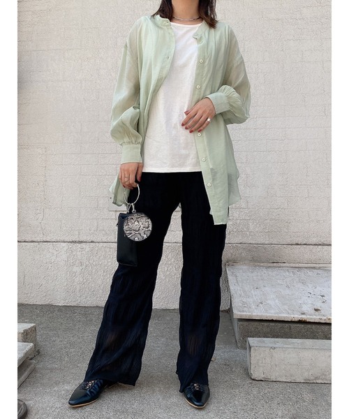 LiSeek（リシーク）の「【LiSeeK】マジョリカプリーツPT（その他パンツ・レディース・ブラック/ライトブラウン/パープル/ホワイト・FREE）」の13枚目の写真