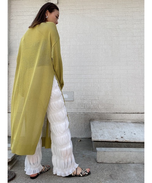 LiSeek（リシーク）の「【LiSeeK】マジョリカプリーツPT（その他パンツ・レディース・ブラック/ライトブラウン/パープル/ホワイト・FREE）」の7枚目の写真