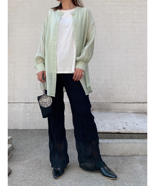 LiSeek（リシーク）の「【LiSeeK】マジョリカプリーツPT（その他パンツ・レディース・ブラック/ライトブラウン/パープル/ホワイト・FREE）」の15枚目の写真