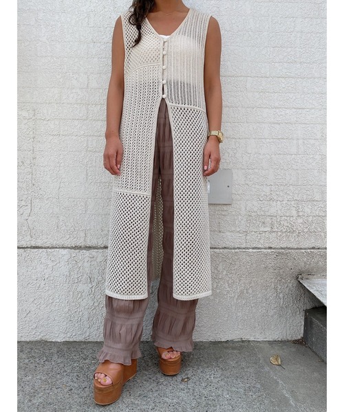 LiSeek（リシーク）の「【LiSeeK】マジョリカプリーツPT（その他パンツ・レディース・ブラック/ライトブラウン/パープル/ホワイト・FREE）」の22枚目の写真