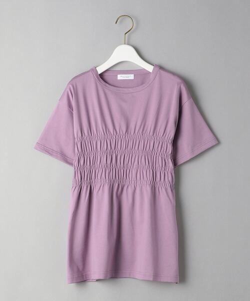 BEAUTY&YOUTH UNITED ARROWS(ビューティーアンドユースユナイテッドアローズ)の「BY コットンシャーリングショートスリーブカットソー(Tシャツ/カットソー・レディース・ホワイト/ブラック/ライラック・FREE)」の12枚目の写真