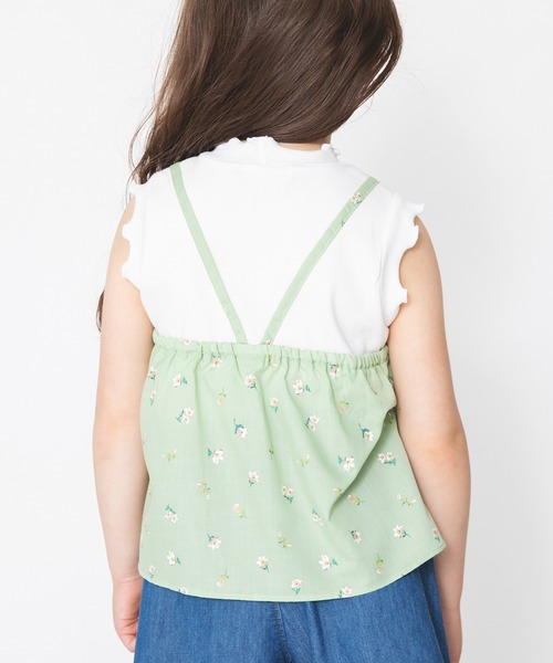 BRANSHES（ブランシェス）の「【UVカット】キャミドッキング半袖チュニック（チュニック・キッズ・ピンク/ライトグリーン・90cm/110cm/100cm/120cm/130cm/140cm/150cm）」の20枚目の写真