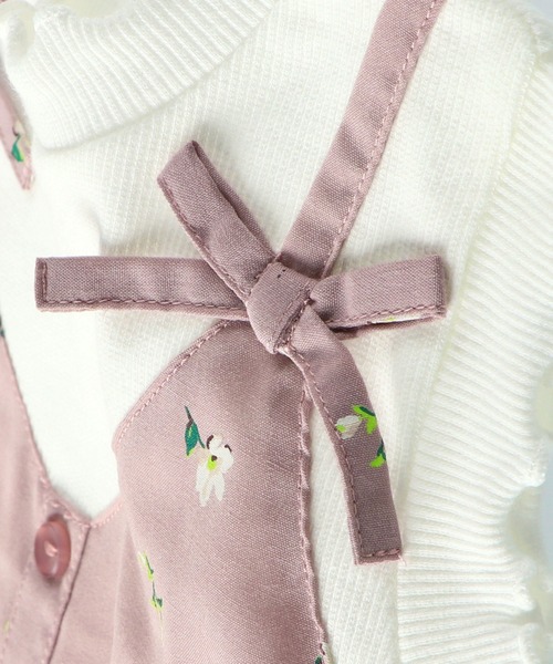 BRANSHES（ブランシェス）の「【UVカット】キャミドッキング半袖チュニック（チュニック・キッズ・ピンク/ライトグリーン・90cm/110cm/100cm/120cm/130cm/140cm/150cm）」の10枚目の写真