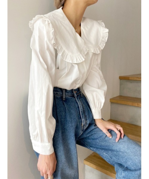 amail アマイル　Big collar nice shirt amail アマイル Big collar nice shirtの通販 by みずき's shop｜ラクマ