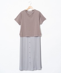 AS KNOW AS de base | お上品に着こなしプリーツワンピース(ワンピース)