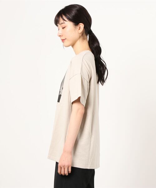RIKKA FEMME(リッカファム)の「RIKKA FEMME/リッカファム 半袖Tシャツ MS21HS03(Tシャツ/カットソー・レディース・ホワイト/ベージュ・FREE)」の3枚目の写真