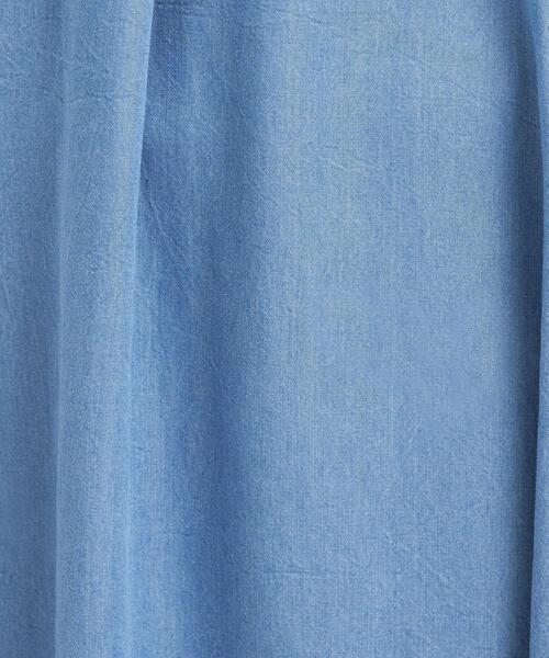 green label relaxing（グリーンレーベルリラクシング）の「デニム スキッパー Aライン ワンピース（ワンピース・レディース・ライトブルー/ネイビー・FREE）」の12枚目の写真