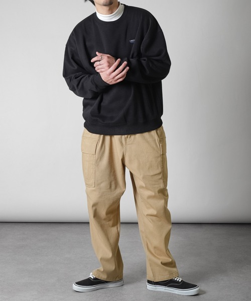 ZIP FIVE(ジップファイブ)の「【ZIP FIVE】 6ポケット デニム ・ チノ ストレッチ ワイド カーゴパンツ / ワイド ミリタリーパンツ(カーゴパンツ・メンズ・ホワイト/ブラック/ベージュ/ネイビー/オリーブ/サックスブルー/ブラック系/ブルー・MEDIUM/LARGE/X-LARGE)」の15枚目の写真