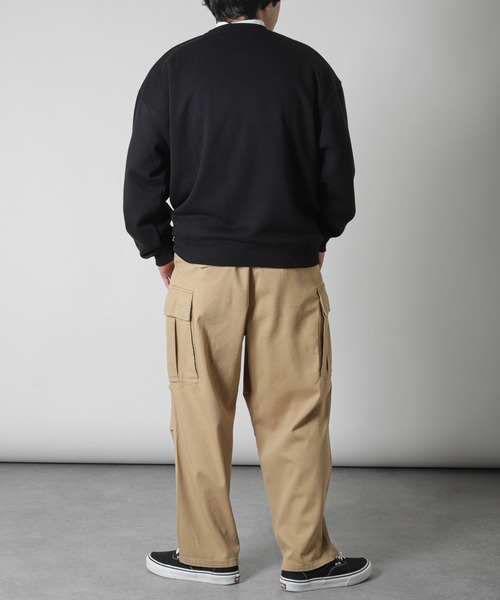 ZIP FIVE(ジップファイブ)の「【ZIP FIVE】 6ポケット デニム ・ チノ ストレッチ ワイド カーゴパンツ / ワイド ミリタリーパンツ(カーゴパンツ・メンズ・ホワイト/ブラック/ベージュ/ネイビー/オリーブ/サックスブルー/ブラック系/ブルー・MEDIUM/LARGE/X-LARGE)」の17枚目の写真