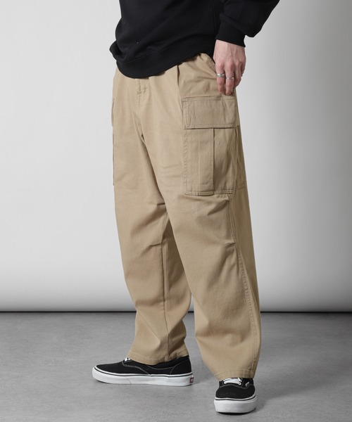 ZIP FIVE(ジップファイブ)の「【ZIP FIVE】 6ポケット デニム ・ チノ ストレッチ ワイド カーゴパンツ / ワイド ミリタリーパンツ(カーゴパンツ・メンズ・ホワイト/ブラック/ベージュ/ネイビー/オリーブ/サックスブルー/ブラック系/ブルー・MEDIUM/LARGE/X-LARGE)」の20枚目の写真