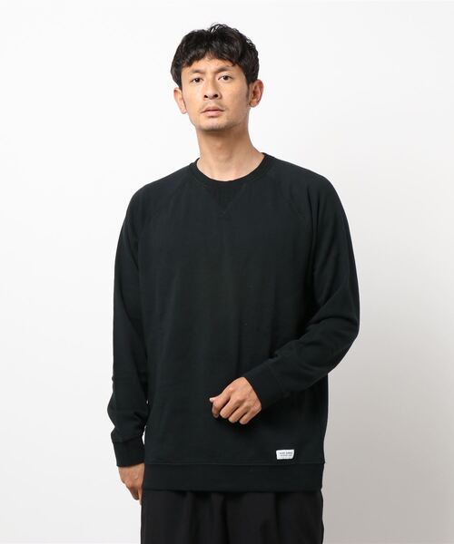 BANKS(バンクス)の「CREW/BANKS(バンクス)スウェットトレーナー(スウェット・メンズ・ダークブラック・SMALL/MEDIUM/LARGE)」の1枚目の写真