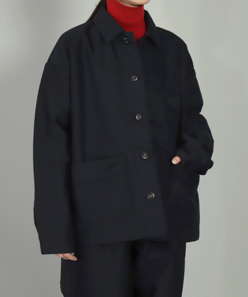 OMNIGOD（オムニゴッド）の「[OMNIGOD womens / オムニゴッド] ギザコットンモールスキン フレンチカバーオール（カバーオール・レディース・ネイビー/ブラウン・0）」の12枚目の写真