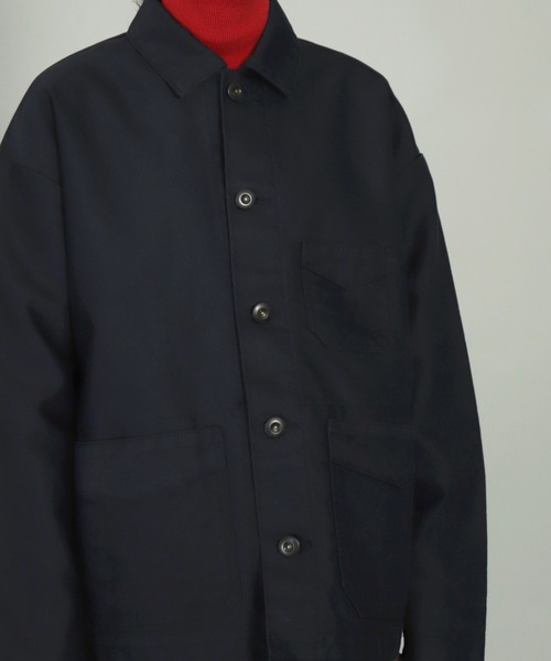 OMNIGOD（オムニゴッド）の「[OMNIGOD womens / オムニゴッド] ギザコットンモールスキン フレンチカバーオール（カバーオール・レディース・ネイビー/ブラウン・0）」の15枚目の写真