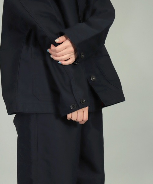 OMNIGOD（オムニゴッド）の「[OMNIGOD womens / オムニゴッド] ギザコットンモールスキン フレンチカバーオール（カバーオール・レディース・ネイビー/ブラウン・0）」の21枚目の写真