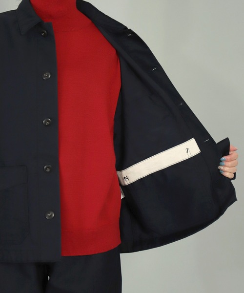 OMNIGOD（オムニゴッド）の「[OMNIGOD womens / オムニゴッド] ギザコットンモールスキン フレンチカバーオール（カバーオール・レディース・ネイビー/ブラウン・0）」の13枚目の写真