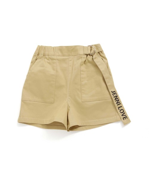 JENNI love(ジェニィラブ)の「サイドベルトBIGポケットショーパン(その他パンツ・キッズ・ベージュ/ラベンダー/カーキ・150cm/130cm/160cm/140cm)」の8枚目の写真