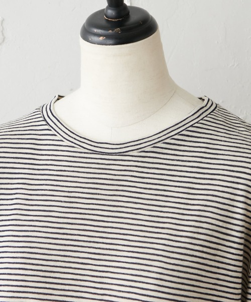 BEARDSLEY（ビアズリー）の「シンプルTイニシャル入（Tシャツ/カットソー・レディース・ホワイト/ブラック・FREE）」の5枚目の写真