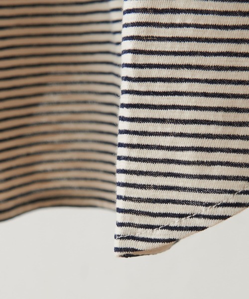 BEARDSLEY（ビアズリー）の「シンプルTイニシャル入（Tシャツ/カットソー・レディース・ホワイト/ブラック・FREE）」の6枚目の写真