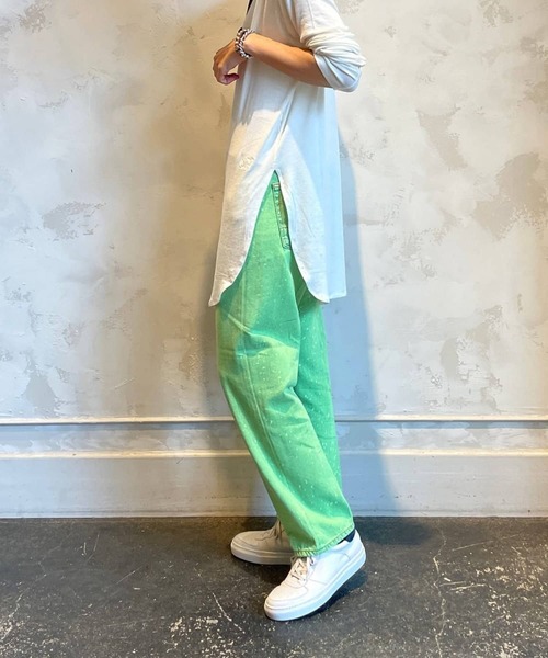 BEARDSLEY（ビアズリー）の「シンプルTイニシャル入（Tシャツ/カットソー・レディース・ホワイト/ブラック・FREE）」の8枚目の写真