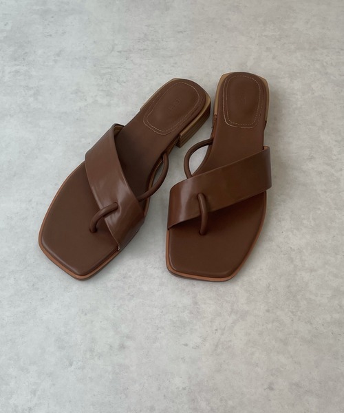 LE MORE（リモア）の「クロスフラットサンダル（サンダル・レディース・ブラック/ベージュ/ブラウン・S/M/L）」の8枚目の写真