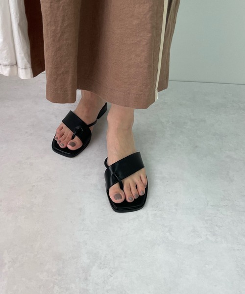 LE MORE（リモア）の「クロスフラットサンダル（サンダル・レディース・ブラック/ベージュ/ブラウン・S/M/L）」の10枚目の写真