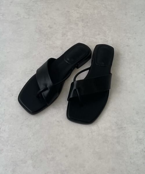 LE MORE（リモア）の「クロスフラットサンダル（サンダル・レディース・ブラック/ベージュ/ブラウン・S/M/L）」の11枚目の写真