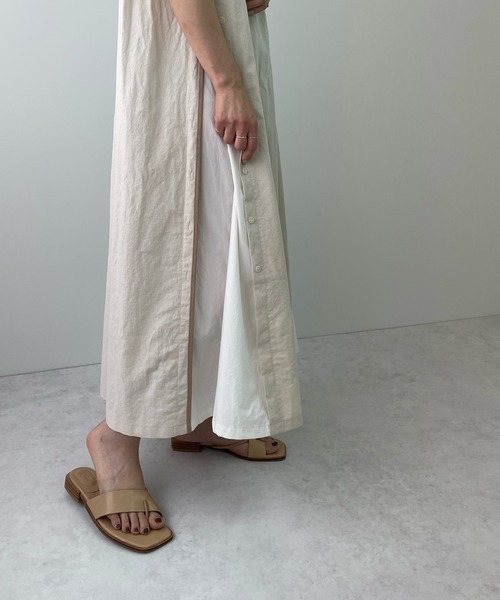 LE MORE（リモア）の「クロスフラットサンダル（サンダル・レディース・ブラック/ベージュ/ブラウン・S/M/L）」の14枚目の写真