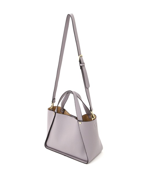 NATURAL BEAUTY BASIC（ナチュラルビューティーベーシック）の「トラペーズデイリートート（トートバッグ・レディース・ベージュ/オフホワイト/ラベンダー・ﾌﾘ-）」の16枚目の写真