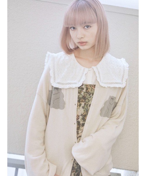 merry jenny(メリージェニー)の「cat&cat カーディガン(カーディガン/ボレロ・レディース・オフホワイト/グレー/ブラック・FREE)」の18枚目の写真