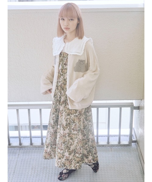 merry jenny(メリージェニー)の「cat&cat カーディガン(カーディガン/ボレロ・レディース・オフホワイト/グレー/ブラック・FREE)」の20枚目の写真