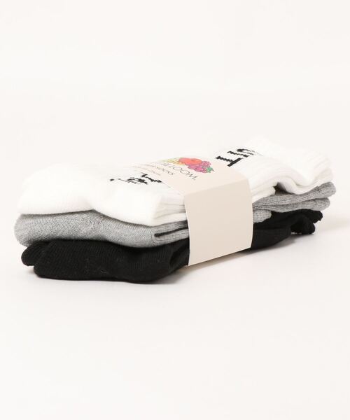RiNc (リンク)の「【 FRUIT OF THE LOOM / フルーツ オブ ザ ルーム 】 縦 ロゴ ソックス 3点セット(ソックス/靴下・レディース・C/A/B・FREE)」の6枚目の写真