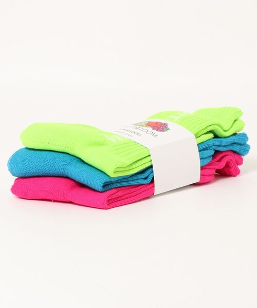 RiNc (リンク)の「【 FRUIT OF THE LOOM / フルーツ オブ ザ ルーム 】 縦 ロゴ ソックス 3点セット(ソックス/靴下・レディース・C/A/B・FREE)」の4枚目の写真
