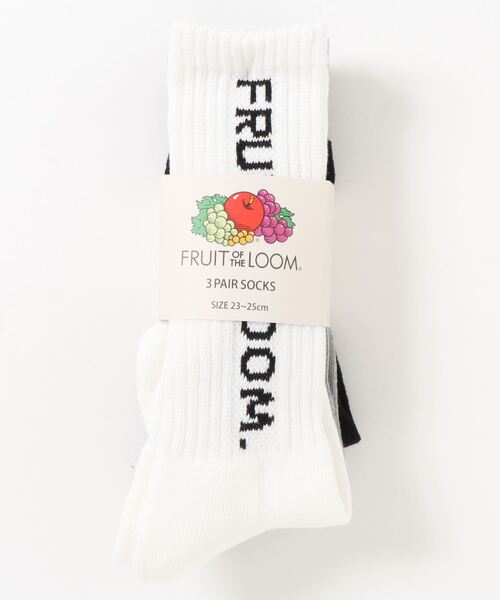 RiNc (リンク)の「【 FRUIT OF THE LOOM / フルーツ オブ ザ ルーム 】 縦 ロゴ ソックス 3点セット(ソックス/靴下・レディース・C/A/B・FREE)」の9枚目の写真