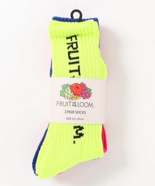 RiNc (リンク)の「【 FRUIT OF THE LOOM / フルーツ オブ ザ ルーム 】 縦 ロゴ ソックス 3点セット(ソックス/靴下・レディース・C/A/B・FREE)」の8枚目の写真