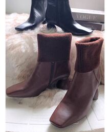 RESEXXY | ソックス切替ショートブーツ(ブーツ)